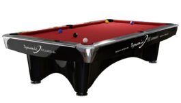 Billiard Table Dynamic III, 9 ft, black, Pool, second hand, Simonis 860 red