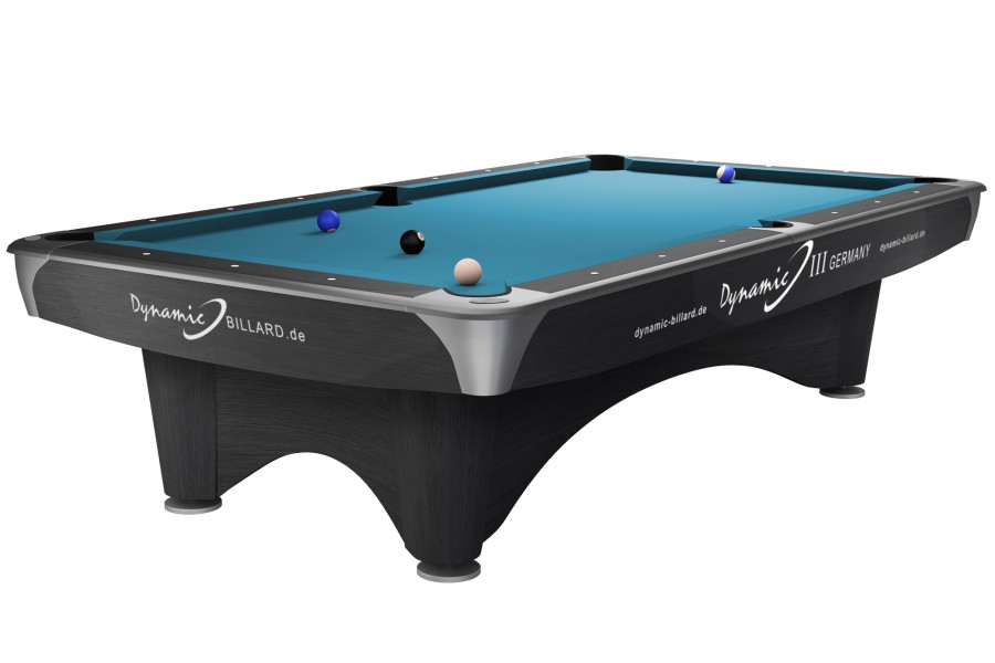 Billardtisch, Pool, Dynamic III, 9 ft. (Fuß), grau, gebraucht, Simonis 760 tournament blue