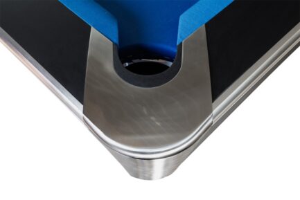 Billiard Table, Pool, Hurricane, 9 ft., Matt-Black, display piece, Club Cloth royal blue - Imagem 4
