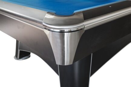 Billiard Table, Pool, Hurricane, 9 ft., Matt-Black, display piece, Club Cloth royal blue - Imagem 2