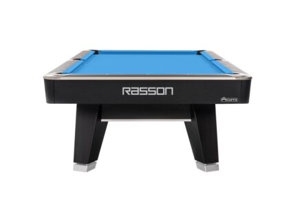 Billiard Table, Pool, Rasson ACURRA (MR-SUNG SERIES), 9 ft., matt-black (Strong Black), MATCHROOM pocket size, Simonis 760 red - Imagem 3