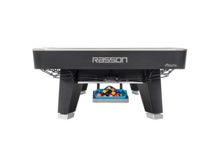 Billiard Table, Pool, Rasson ACURRA (MR-SUNG SERIES), 9 ft., matt-black (Strong Black), MATCHROOM pocket size, Simonis 760 red - Imagem 5