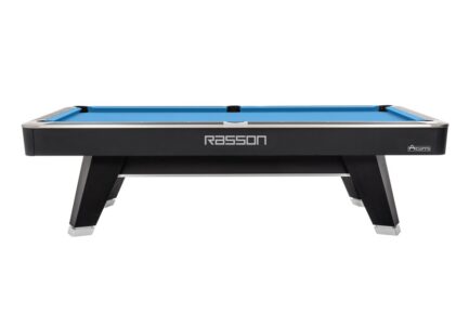 Billiard Table, Pool, Rasson ACURRA (MR-SUNG SERIES), 9 ft., matt-black (Strong Black), MATCHROOM pocket size, Simonis 760 red - Imagem 2