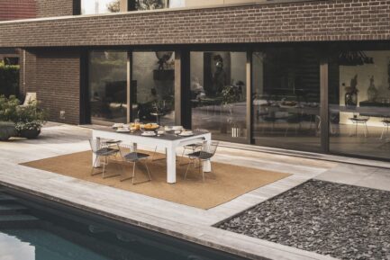 Billiard Table, Pool,Cornilleau Classic Outdoor, 7 ft., white-grey - Image 9
