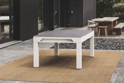 Billiard Table, Pool,Cornilleau Classic Outdoor, 7 ft., white-grey - Image 5