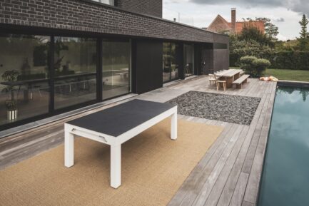 Billiard Table, Pool,Cornilleau Classic Outdoor, 7 ft., white-grey - Image 4