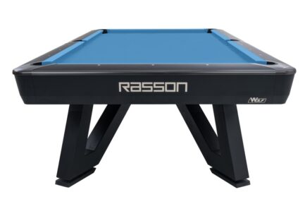 Billiard Table, Pool, Rasson Wolf, 9 ft. (Fuß), schwarz, EPBF pocket size, Simonis 860 shark grey - Image 2