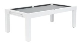 Billiard Table, Pool,Cornilleau Classic Outdoor, 7 ft., white-grey