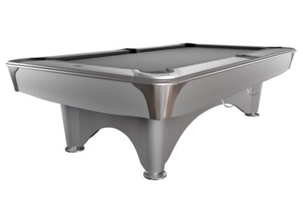 Billiard Table, Pool, Dynamic IV, 9 ft., shining white, Simonis 860 grey