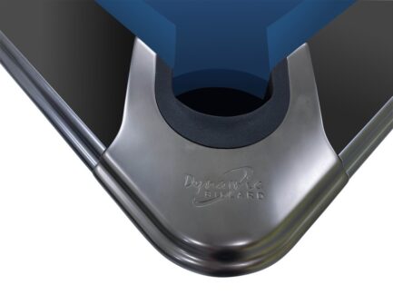 Billiard Table, Pool, Dynamic IV, 9 ft., Matt Black, Simonis 860 royal blue - Imagem 7