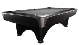 Billiard Table, Pool, Dynamic IV, 9 ft., Matt Black, Simonis 860 grey