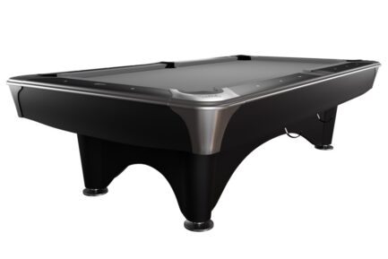 Billiard Table, Pool, Dynamic IV, 9 ft., Matt Black, Simonis 860 grey