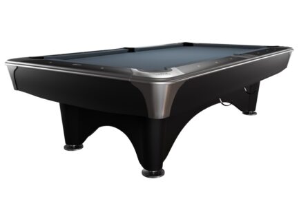 Billiard Table, Pool, Dynamic IV, 9 ft., Matt Black, Simonis 860 shark grey