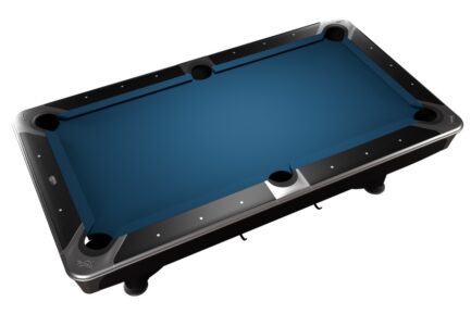 Billiard Table, Pool, Dynamic IV, 9 ft., Matt Black, Simonis 860 royal blue - Imagem 4