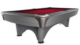 Billiard Table, Pool, Dynamic IV, 9 ft., Light Grey, Simonis 760 burgundy