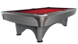 Billiard Table, Pool, Dynamic IV, 9 ft., Light Grey, Simonis 860 red