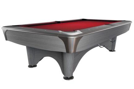 Billiard Table, Pool, Dynamic IV, 9 ft., Light Grey, Simonis 760 red
