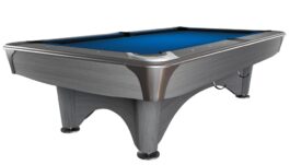 Billiard Table, Pool, Dynamic IV, 9 ft., Light Grey, Simonis 860 royal blue