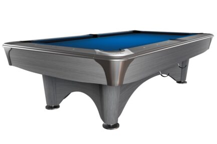 Billiard Table, Pool, Dynamic IV, 9 ft., Light Grey, Simonis 860 royal blue