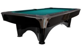 Billiard Table, Pool, Dynamic IV, shining black, 9 ft., Simonis 760 blue green