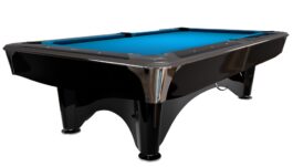 Billiard Table, Pool, Dynamic IV, shining black, 8 ft., Simonis 860 tournament blue