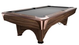 Billiard Table, Pool, Dynamic IV, Modern Brown, 8 ft., Simonis 860 grey