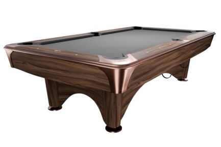 Billiard Table, Pool, Dynamic IV, Modern Brown, 8 ft., Simonis 860 grey