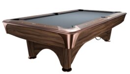 Billiard Table, Pool, Dynamic IV, Modern Brown, 8 ft., Simonis 860 shark grey