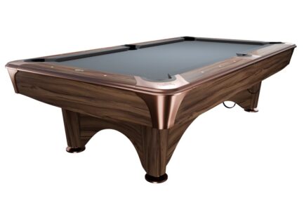 Billiard Table, Pool, Dynamic IV, Modern Brown, 9 ft., Simonis 860 shark grey