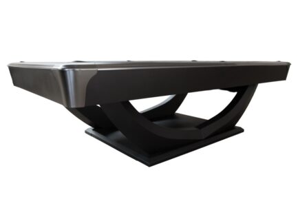 Billiard Table, Pool, Dynamic Axion, 9 ft., matt black, Simonis 860 red - Image 4