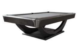 Billiard Table, Pool, Dynamic Axion, 9 ft., matt black, Simonis 860 shark grey