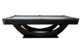 Billiard Table, Pool, Dynamic Axion, 9 ft., matt black, Simonis 860 shark grey
