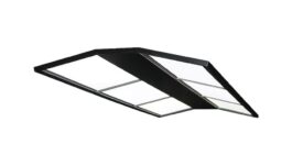 Pool Table Light, Curved LED, black, 185 x 85 x 4,5 cm