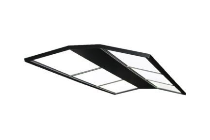 Pool Table Light, Curved LED, black, 185 x 85 x 4,5 cm