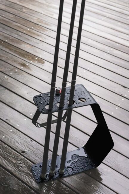 Billiard Cue Rack, Cornilleau, black-grey, for 4 cues + triangle - Image 6