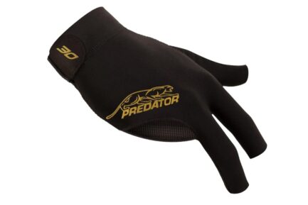 Billiard Glove, Predator Second Skin, 3-Finger, 30th anniversary, black, to wear on right hand, S&M