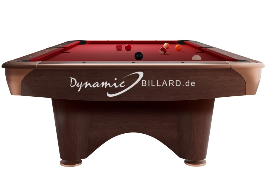 Billiard Table (Pool) Dynamic III, 9 ft., Brown, Second Hand, Simonis 860 red - Imagem 3