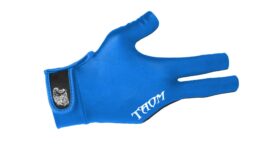 Billiard Glove, Taom Midas, 3-Finger, Blue, to wear on right hand, XL