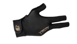 Billiard Glove, Taom Midas, 3-Finger, Black, to wear on right hand, XL