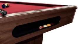 Billiard Table, Pool, Triumph Plus, Brown, 8 ft., Simonis 860 shark grey