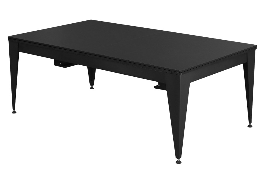 Pool Table / Dining Table, Vancouver III, 7 ft., black/black, blue cloth - Imagem 5